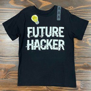 5/$20 NEW 4 (XS) Glow in the Dark FUTURE HACKER Boys T-Shirt